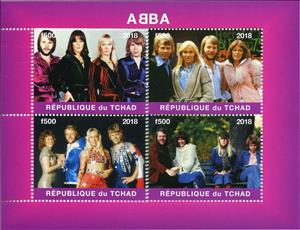 Mini Sheet, Abba, Cinderellas,  , Famous People, Musicians, Singers