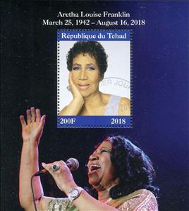 Souvenir Sheet, Aretha Franklin, Cinderellas,  , Famous People, Singers
