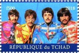 Stamp, Beatles, Cinderellas,  , Famous People, Singers, The Beatles