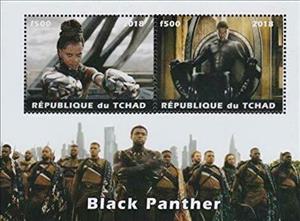 Souvenir Sheet, Black Panther, Cinderellas,  , Actors, film