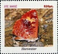 Stamp, Butterflies, Cinderellas,  , Butterflies, Insects