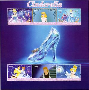 Mini Sheet, Cinderella, Cinderellas,  , Cartoons, Disney