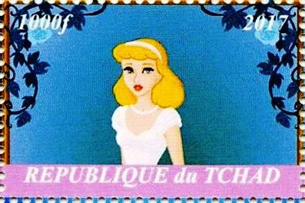 Stamp, Cinderella, Cinderellas,  , Cartoons, Disney