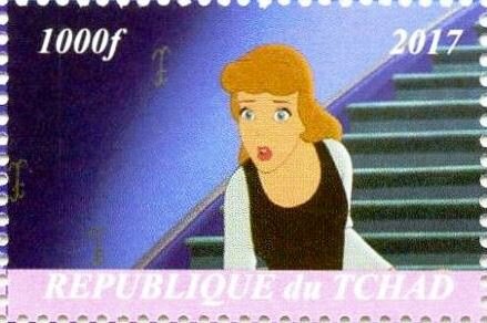 Stamp, Cinderella, Cinderellas,  , Cartoons, Disney