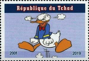 Stamp, Donald Duck, Cinderellas,  , Cartoons, Comics, Disney