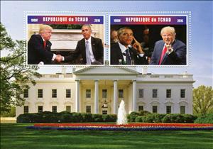 Souvenir Sheet, Donald Trump, Cinderellas,  , Famous People, Heads of State