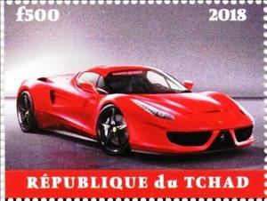 Stamp, Ferrari, Cinderellas,  , Cars