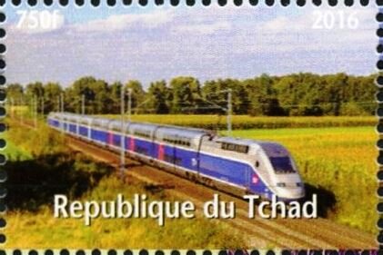 Stamp, French Trains, Cinderellas,  , Railways