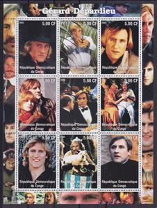 Mini Sheet, Gérard Depardieu, Cinderellas,  , Actors, Famous People, film