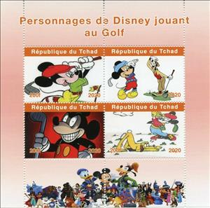 Mini Sheet, Golf, Cinderellas,  , Cartoons, Disney