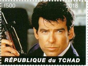 Stamp, James Bond - Pierce Brosnan, Cinderellas,  , Actors, film