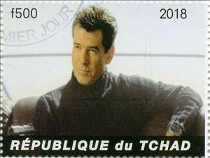 Stamp, James Bond - Pierce Brosnan, Cinderellas,  , Actors, film