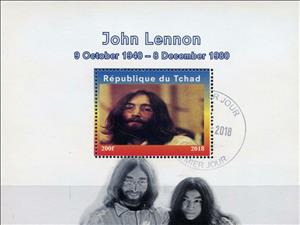 Souvenir Sheet, John Lennon, Cinderellas,  , Famous People, Musicians, Singers, The Beatles