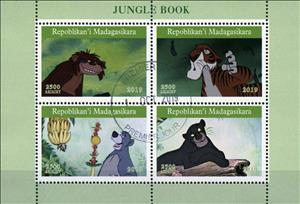 Mini Sheet, Jungle Book, Cinderellas,  , Cartoons, Disney