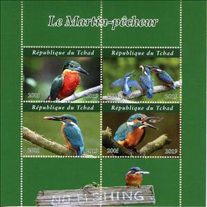 Mini Sheet, Kingfishers, Cinderellas,  , Animals (Fauna), Birds, Kingfishers