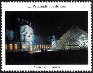 Stamp, La Piramide vue de nuit, Cinderellas,  