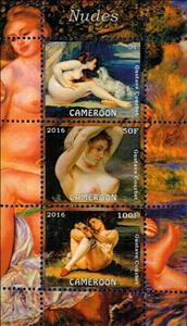 Mini Sheet, Nudes, Cinderellas,  , Dogs, Nudes, Paintings, Women