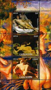 Mini Sheet, Nudes, Cinderellas,  , Nudes, Paintings, People, Women
