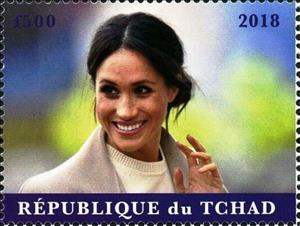 Stamp, Prince Harry and Meghan, Cinderellas,  , Famous People, Royalty
