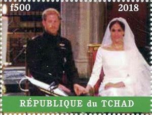 Stamp, Prince Harry and Meghan, Royal Wedding, Cinderellas,  
