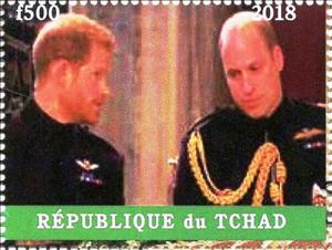 Stamp, Prince Harry and Meghan, Royal Wedding, Cinderellas,  