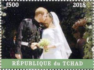 Stamp, Prince Harry and Meghan, Royal Wedding, Cinderellas,  