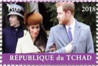 Stamp, Prince Harry and Meghan, Royal Wedding, Cinderellas,  , Royalty, Weddings