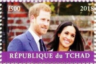 Stamp, Prince Harry and Meghan, Royal Wedding, Cinderellas,  , Royalty, Weddings