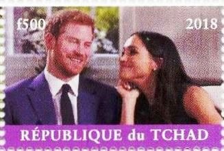 Stamp, Prince Harry and Meghan, Royal Wedding, Cinderellas,  , Royalty, Weddings