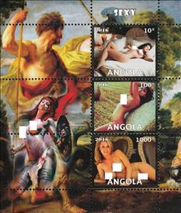 Mini Sheet, Sexy, Cinderellas,  , Nudes, Paintings, Photographs, Women