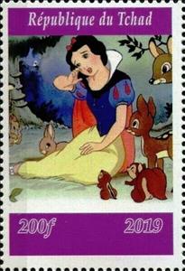 Stamp, Snow White, Cinderellas,  , Cartoons, Comics, Disney