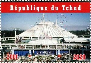 Stamp, Space Mountain Magic Kingdom, Cinderellas,  , Cartoons, Disney