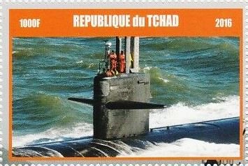 Stamp, Submarine, Cinderellas,  , Submarines