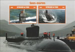 Souvenir Sheet, Submarines, Cinderellas,  , Submarines
