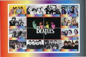 Souvenir Sheet, The Beatles, Cinderellas,  , Famous People, Musicians, Singers, The Beatles