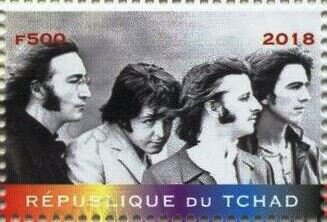 Stamp, The Beatles, Cinderellas,  , Famous People, Musicians, Singers, The Beatles