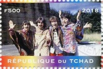 Stamp, The Beatles, Cinderellas,  , Famous People, Musicians, Singers, The Beatles
