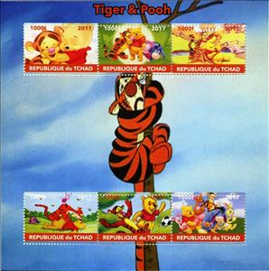 Mini Sheet, Tigger & Pooh, Cinderellas,  , Cartoons, Disney