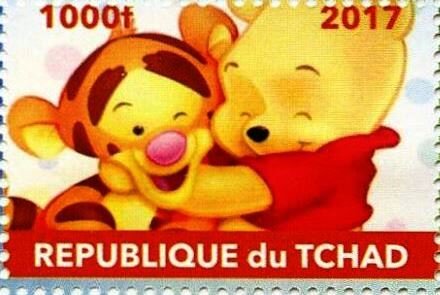 Stamp, Tigger & Pooh, Cinderellas,  , Cartoons, Disney