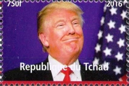 Stamp, US Election - Trump, Cinderellas,  , Famous People