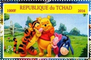 Stamp, Winnie the Pooh, Cinderellas,  , Comics, Disney