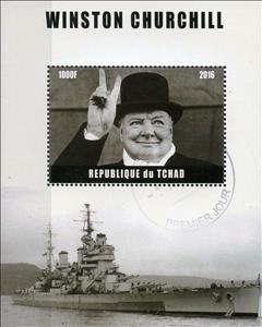 Souvenir Sheet, Winston Churchill, Cinderellas,  , Famous People, Politicians