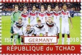 Stamp, World Cup Soccer - Team Germany, Cinderellas,  , Football (Soccer), Sports