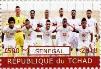 Stamp, World Cup Soccer - Team Senegal, Cinderellas,  , Football (Soccer), Sports