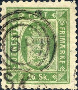 Stamp, Coat of arms, Skilling values, Denmark,  , Coats of Arms, Heraldic Animals, Stylized Animals