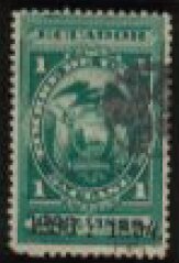 Stamp, Coat of Arms Overprinted, Ecuador,  , Coats of Arms