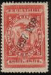 Stamp, Coat of Arms Overprinted, Ecuador,  , Coats of Arms