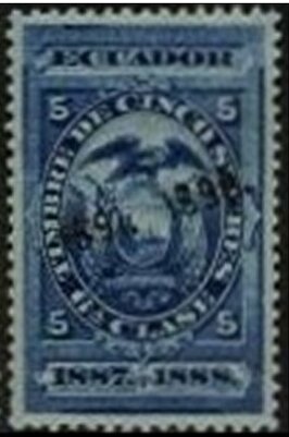 Stamp, Coat of Arms Overprinted, Ecuador,  , Coats of Arms