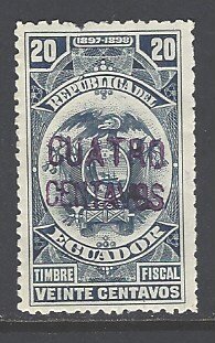 Stamp, Coat of Arms Surcharged, Ecuador,  , Coats of Arms