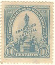 Stamp, Monument Francisco Morazan, El Salvador,  , Heads of State, Monuments
